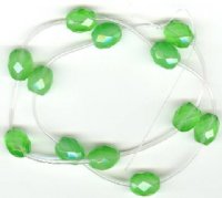1 12x10mm Chrysophase Faceted Oval